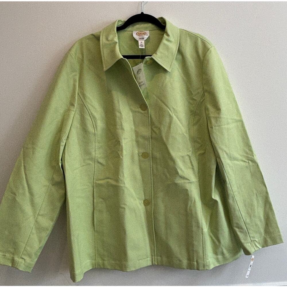 Talbots Light Green Lightweight Coat Mint Stretch New with Tags |‎ Size 20